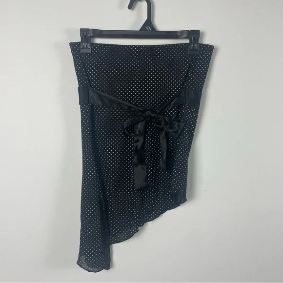 Trixxi Y2K Polka Dot Strapless Asymmetrical Tank Size L - Picture 5 of 9